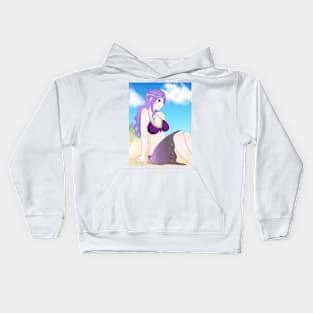 Camilla on the beach Kids Hoodie